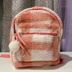 Girls' Plaid Sherpa Mini Backpack - Cat & Jack Pink
